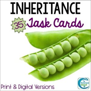 Inheritance Task Cards Genetics Activity for Biology (Print & Digital)